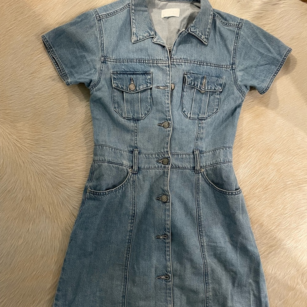 Boyish Sydney denim dress. Color: The General (medium blue wash). Size S.